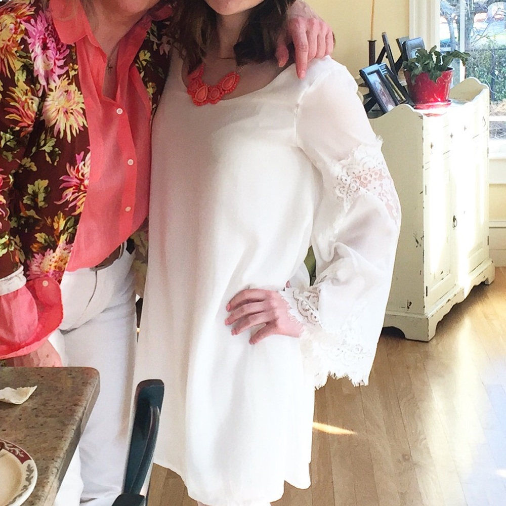 White Shift Dress
